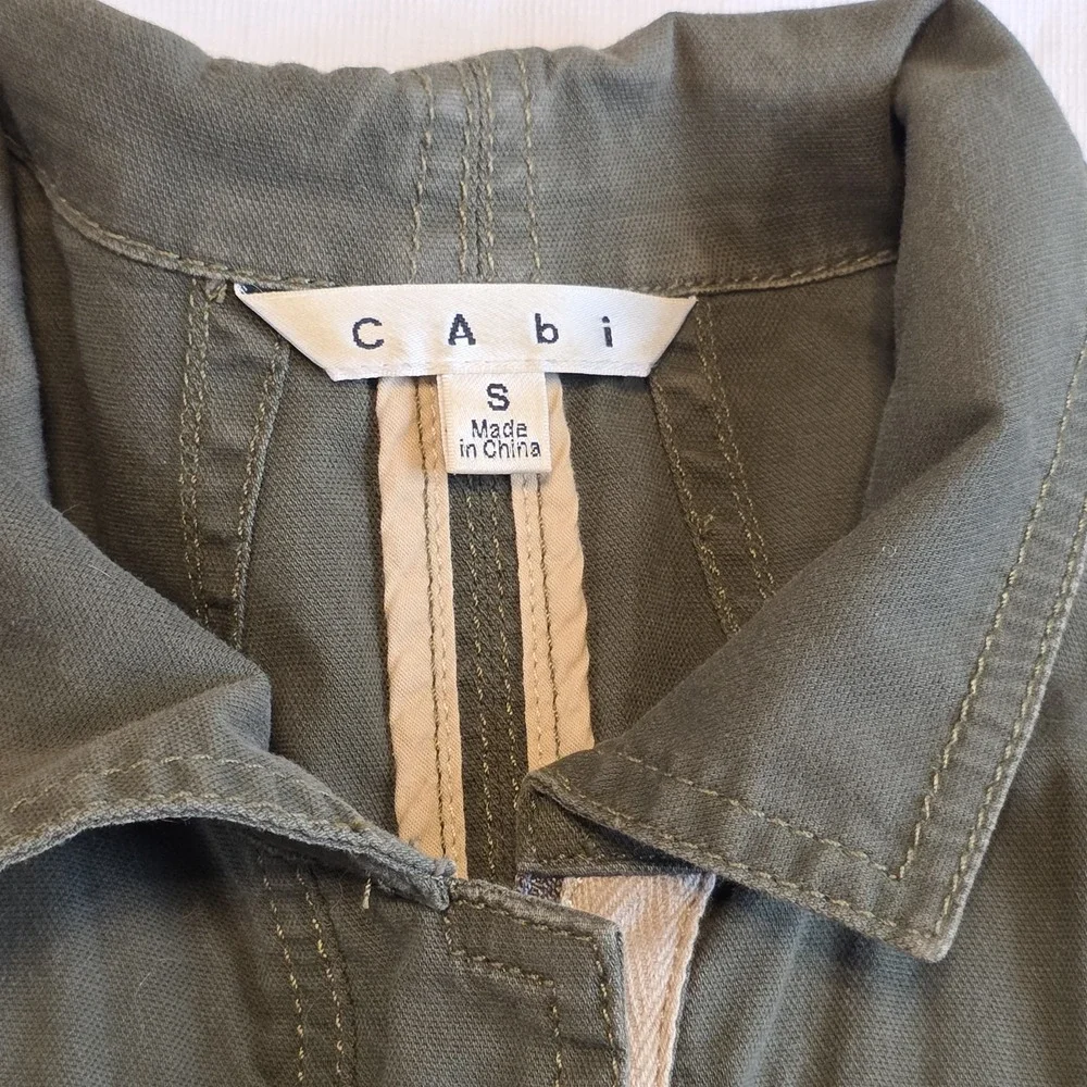 Cabi‎ Field Jacket Women S Green Utility Military Safari Gorpcore Style heritage